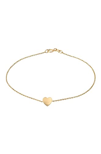 Amazon.com: 14k gold heart bracelet, 14k solid gold: Handma