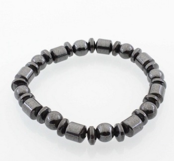 Magnetic Black Natural Stone Hematite Jewelry Magnet Anti Fatigue .