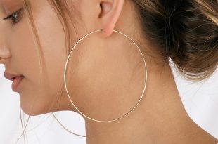 Cute Gold Earrings - Hoop Earrings - Oversized Hoo