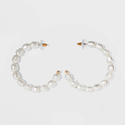 SUGARFIX By BaubleBar Pearl Hoop Earrings - Pearl : Targ