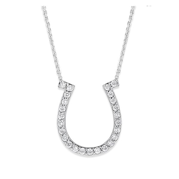 The Mystique Collection Diamond Horseshoe Necklace i N3188 .
