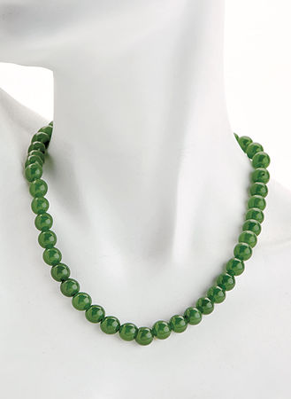 Genuine Green Jade Necklace | Beauty Boutiq