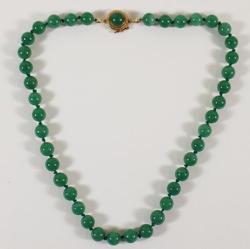 14K & CHINESE JADE NECKLACE - Sep 14, 2019 | Vero Beach Auction in