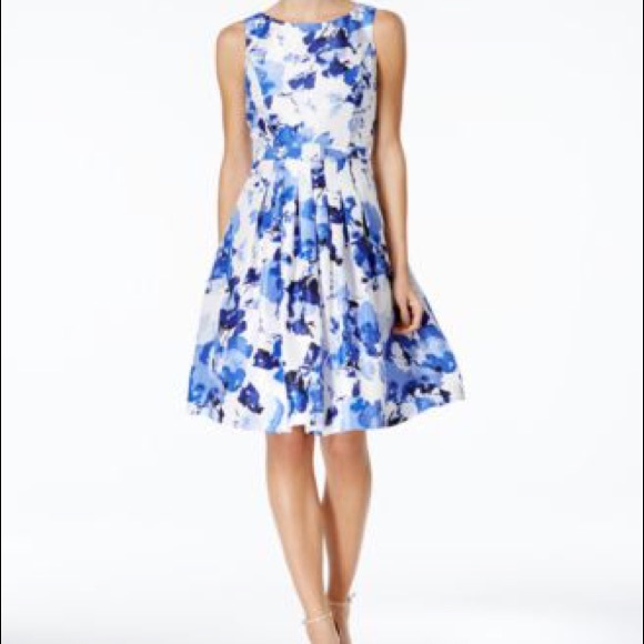 Jessica Howard Dresses | Bnwt Blue Floral Dress | Poshma