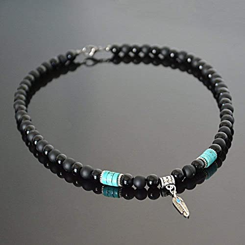 Amazon.com: Mens Necklace December Birthstone Turquoise Jewelry .
