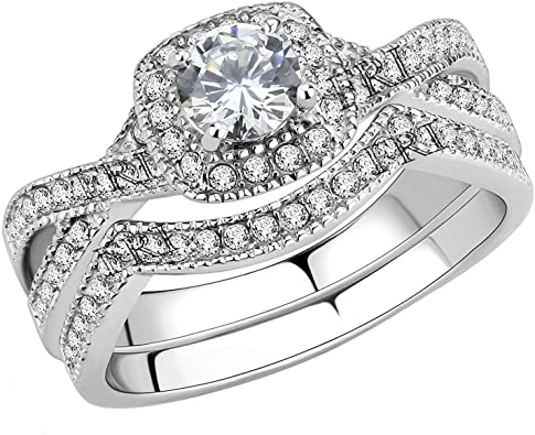 Amazon.com: FlameReflection Stainless Steel Rings for Women .