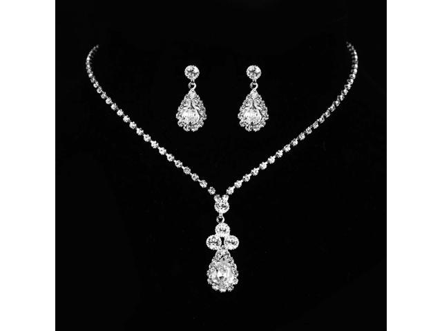 KaLaiXing Pearl Necklace Bride Diamond Jewelry Sets. Necklace .