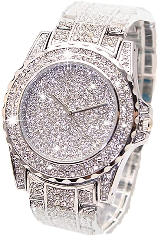 Amazon.com: Luxury Bling Watch Fashion for Women Men Jewelry .