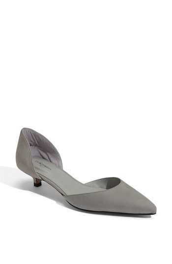 Kitten Heels in Grey | Kitten heel shoes, Dress up shoes, Low heel .