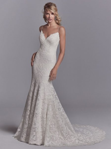 Sexy Back All Lace Sleeveless Wedding Dress | Kleinfeld Brid