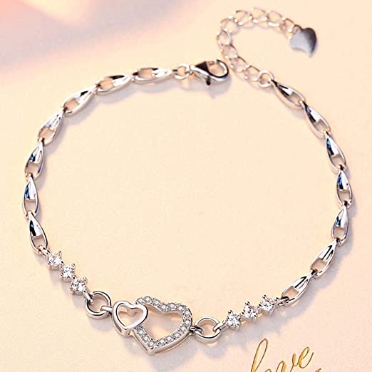 Amazon.com: Jenny.Ben 925 Sterling Silver Ladies' Bracelet with .