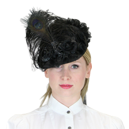 Victorian Ladies Hat - Bla