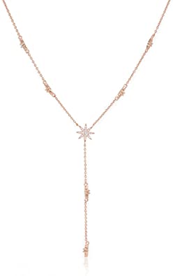 Amazon.com: espere Star Drop Y Shaped Lariat Necklace Plated with .