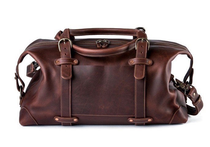 Men's Leather Duffle Bag | Men's Weekend Bag | Pad & Qui