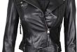 Decrum Womens Lambskin Leather Jacket - Asymmetrical Real Leather .