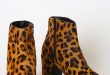 Rag & Co Leopard Boots - Ankle Boots - Calf Hair Booti