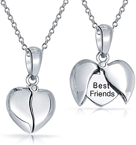 Amazon.com: Personalized BEST FRIENDS BFF Angel Wing Heart Shape .