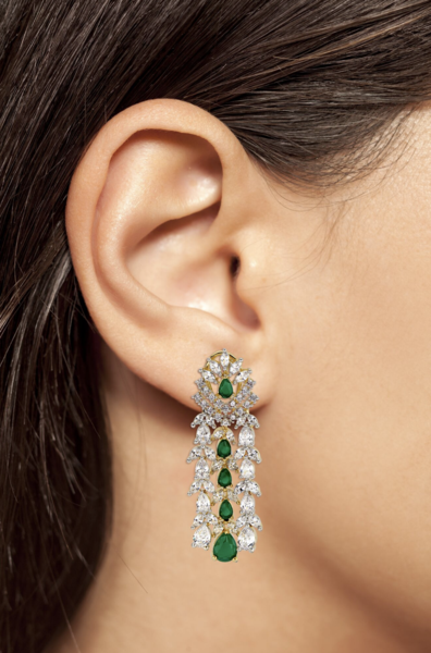 Ava Waterfall Drop Statement Earrings – Jaipur Ro