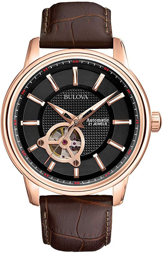 Amazon.com: Bulova Men's 97A109 Bulova Series 160 Mechanical Watch .