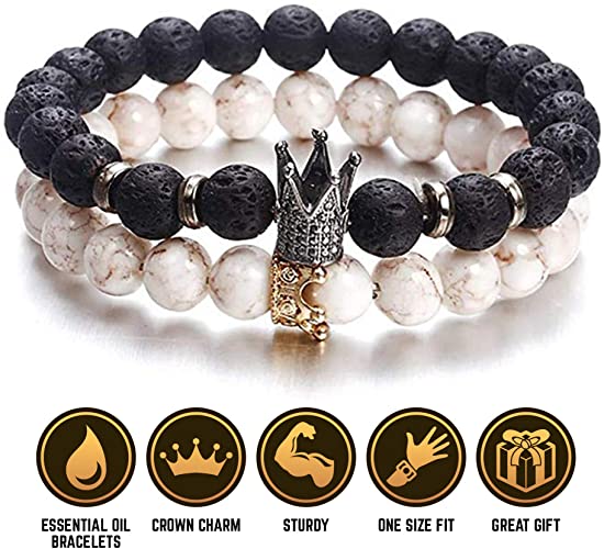 Amazon.com: RK Stress Relief Bracelets for Men - Mens Jewelry .