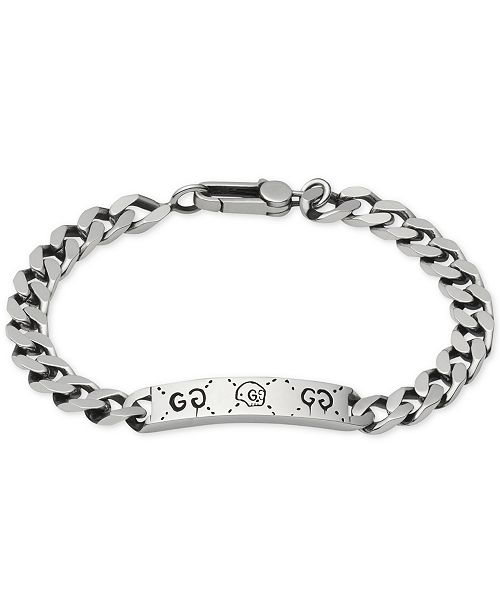 Gucci Men's Gucci Ghost Sterling Silver Chain Bracelet & Reviews .
