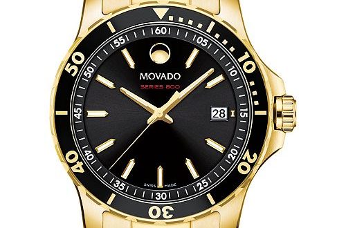 Movado Men's Swiss Series 800 Gold-Tone PVD Stainless Steel .
