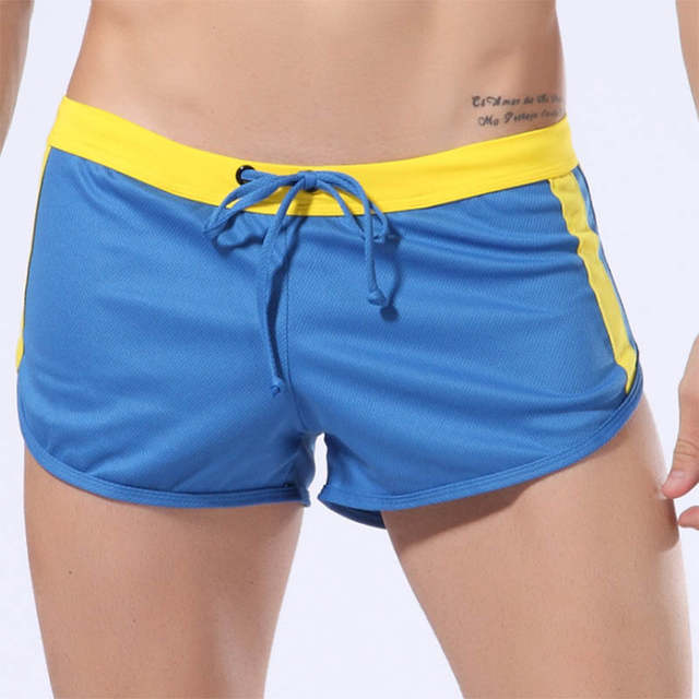High quality sexy breathable shorts for men yoga shorts soft .
