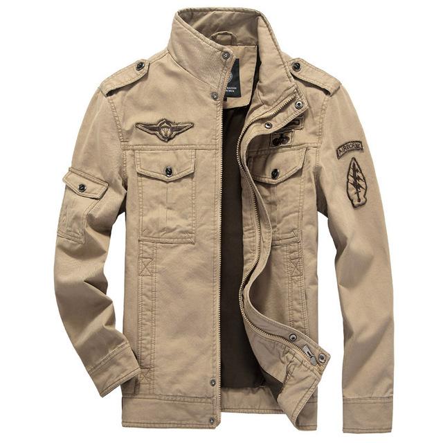 Cotton Military Jacket Men Autumn Soldier MA-1 Style Army Jackets .
