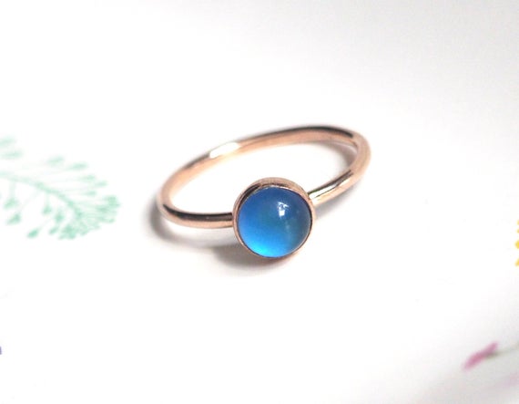 Small Mood Ring in Rose Gold | Et