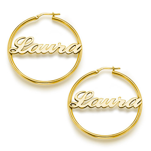 Personalized Ear Climbers with 18K Gold Plating | My Name Neckla