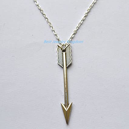 Amazon.com: Men's Necklace - Men's Arrow Necklace - Men's Silver .