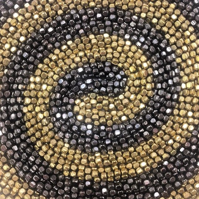 Marie France Van Damme on Instagram: “Our metallic beaded .
