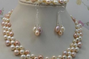 2020 Natural Pearl Jewellery Multicolor Woman Freshwater Pearl .