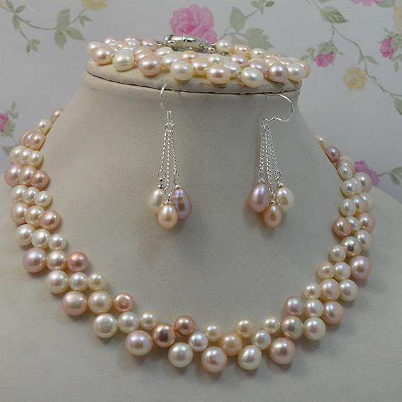 2020 Natural Pearl Jewellery Multicolor Woman Freshwater Pearl .