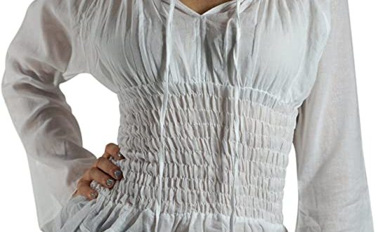 Amazon.com: 'Long Sleeve Peasant Blouse' - Womens Renaissance .