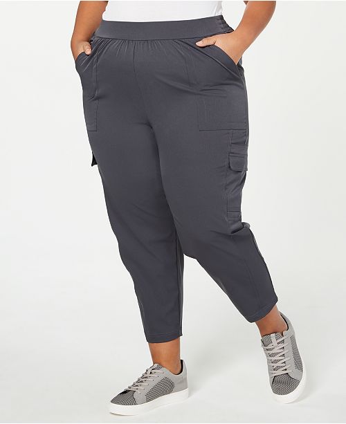Ideology Plus Size Recycled Woven Cargo Pants, Created for .