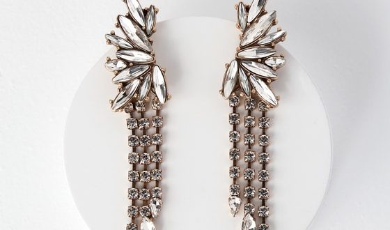 Stunning Gold Earrings - Rhinestone Earrings - Statement Earrin