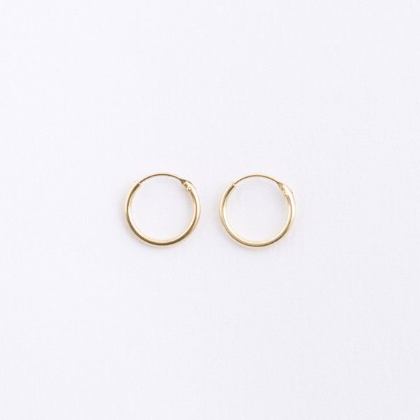 Small Gold Hoop Earrings • HOPSCOTCH • | Small gold hoop earrings .