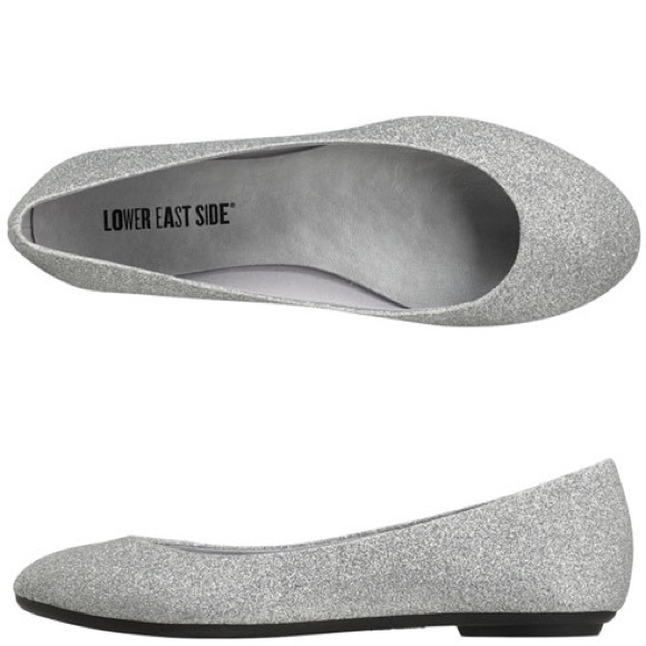 H&M Shoes | Silver Sparkle Flats | Poshma