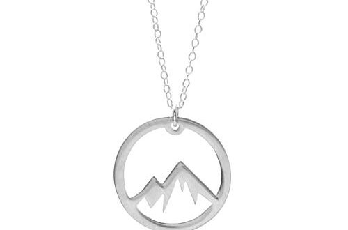 Amazon.com: Silver Mountain Necklace - A Sterling Silver Circle .