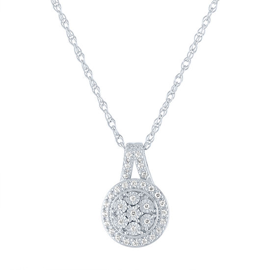 LIMITED TIME SPECIAL! 1/10 CT. T.W. Genuine Diamond Pendant .