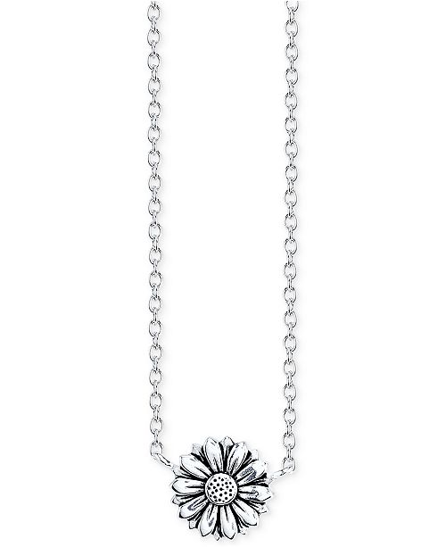 Unwritten Sunflower Pendant Necklace in Sterling Silver & Reviews .