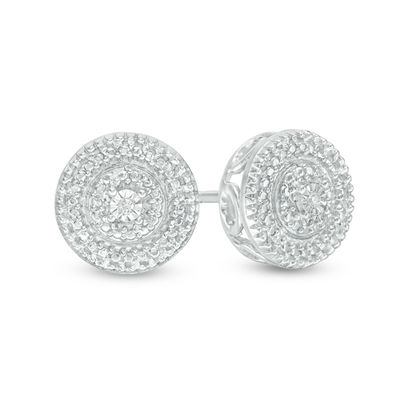 Diamond Accent Stud Earrings in Sterling Silver | Online .