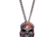Torched Steel Skull Necklace – Strange Wa