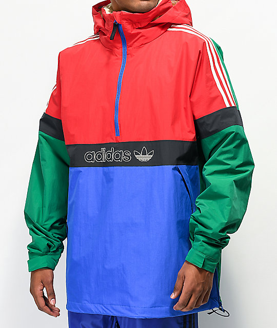 adidas BB Snowbreaker Green & Red 10K Snowboard Jacket | Zumi