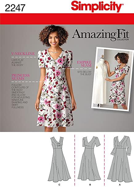 Amazon.com: Simplicity Amazing Fit Collection Women's Summer Dress .