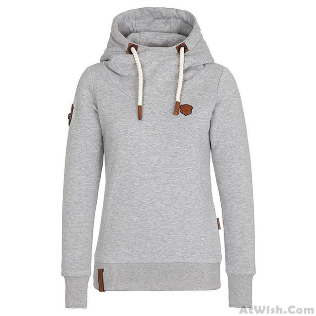Simple Fall Winter Hoodie Outfit Girls Sport Cashmere Top Pure .