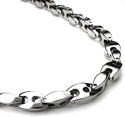 Titanium Men's 7MM Link Necklace Chain 16" | Amazon.c