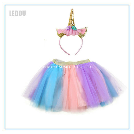 China Colorful Tutu Skirts Fairy Headband Set Children Clothing .