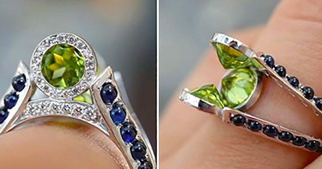 Bride shamed for ring that looks like a 'jewel encrusted speculum .